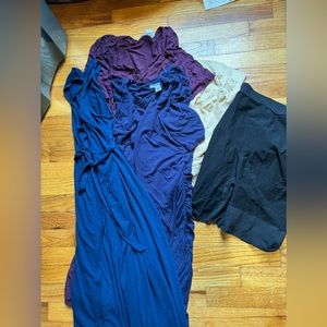 Lot of maternity dresses and shape wear